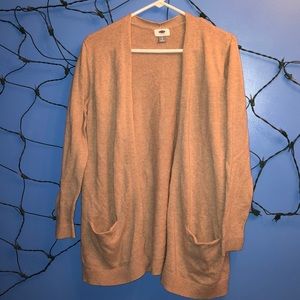 Tan cardigan from old navy